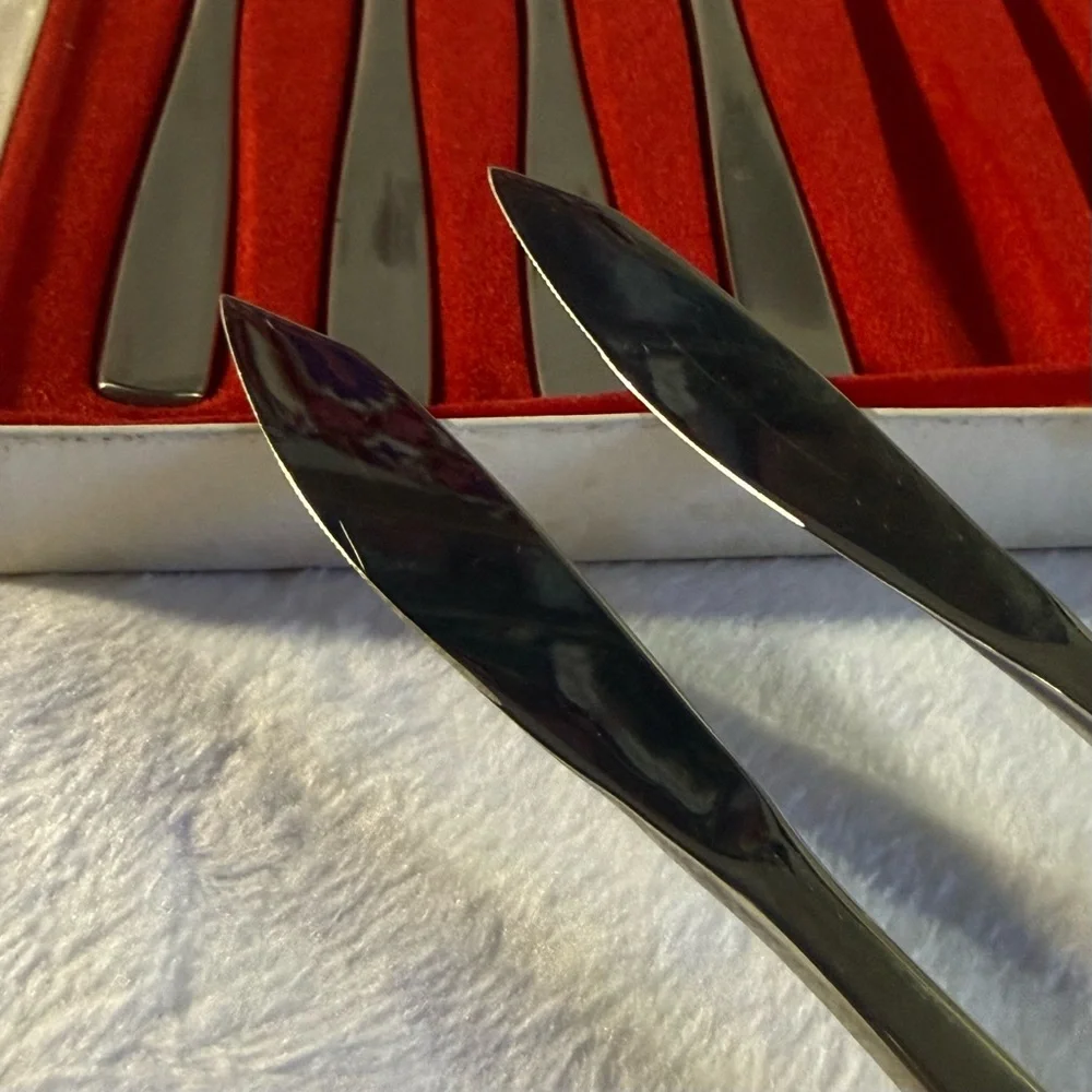 Set of 6 fruit stainless steel knives - Obstmesser- Edelstahl
